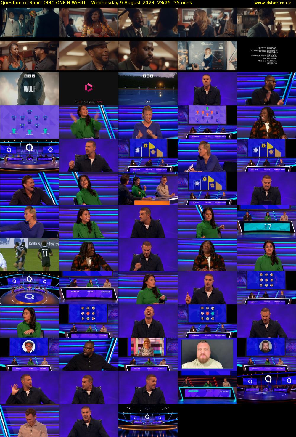 Question of Sport (BBC ONE N West) Wednesday 9 August 2023 23:25 - 00:00