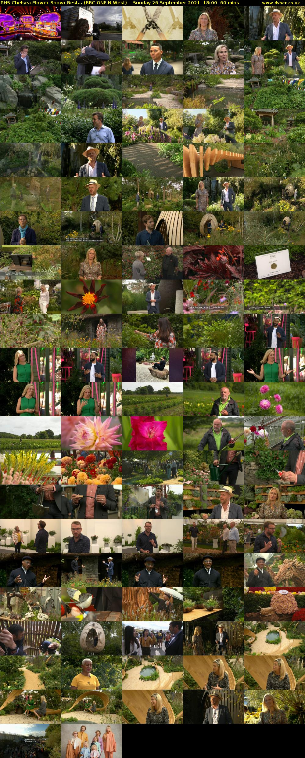 RHS Chelsea Flower Show: Best... (BBC ONE N West) Sunday 26 September 2021 18:00 - 19:00