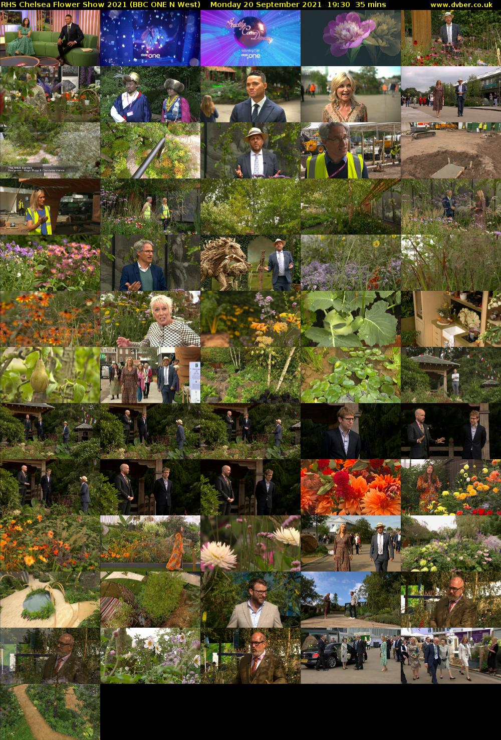 RHS Chelsea Flower Show 2021 (BBC ONE N West) Monday 20 September 2021 19:30 - 20:05