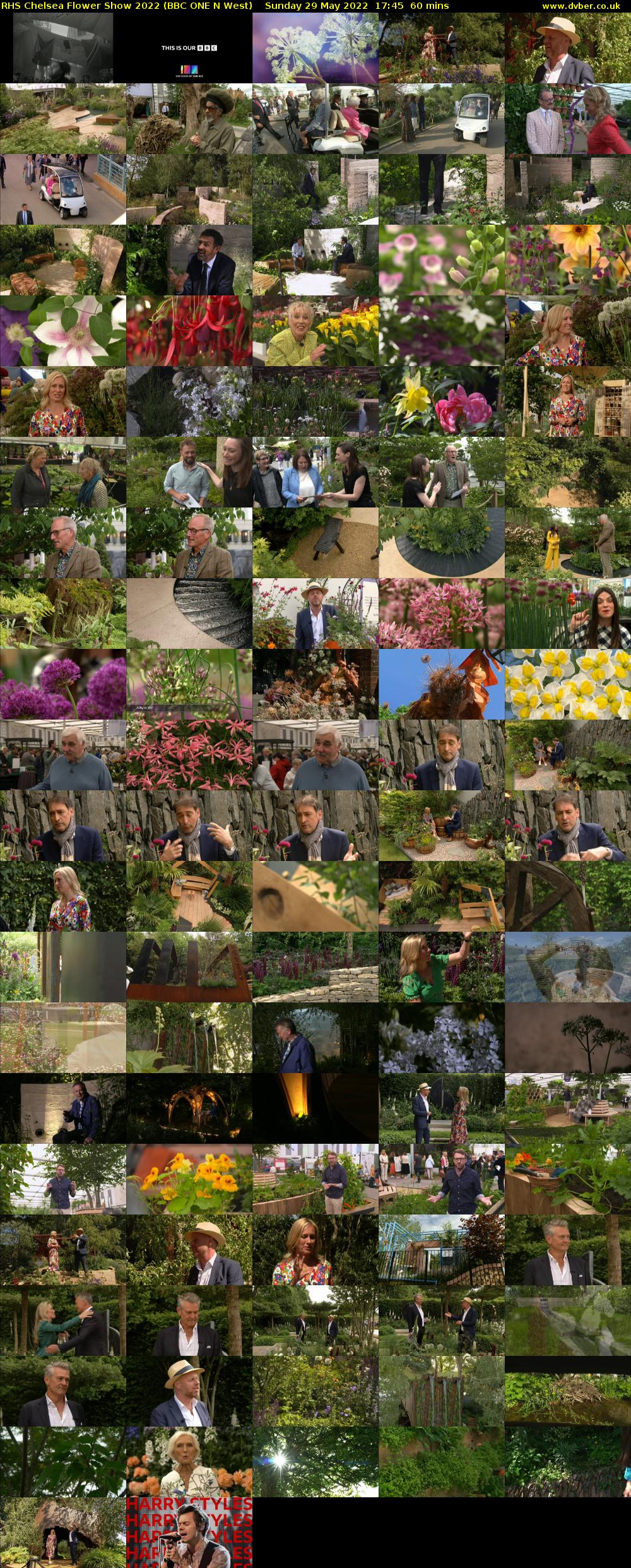 RHS Chelsea Flower Show 2022 (BBC ONE N West) Sunday 29 May 2022 17:45 - 18:45