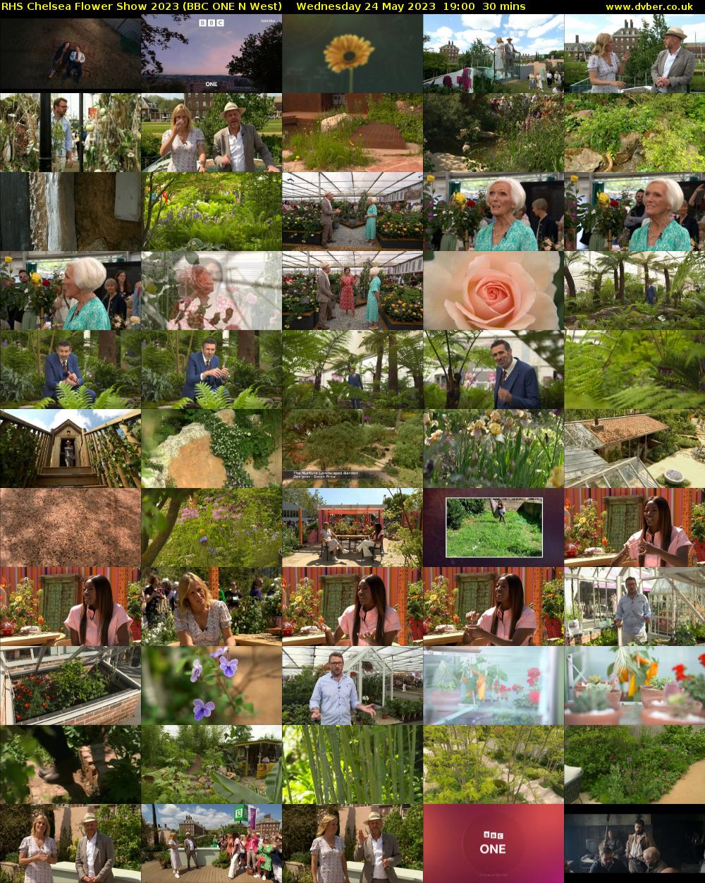 RHS Chelsea Flower Show 2023 (BBC ONE N West) Wednesday 24 May 2023 19:00 - 19:30