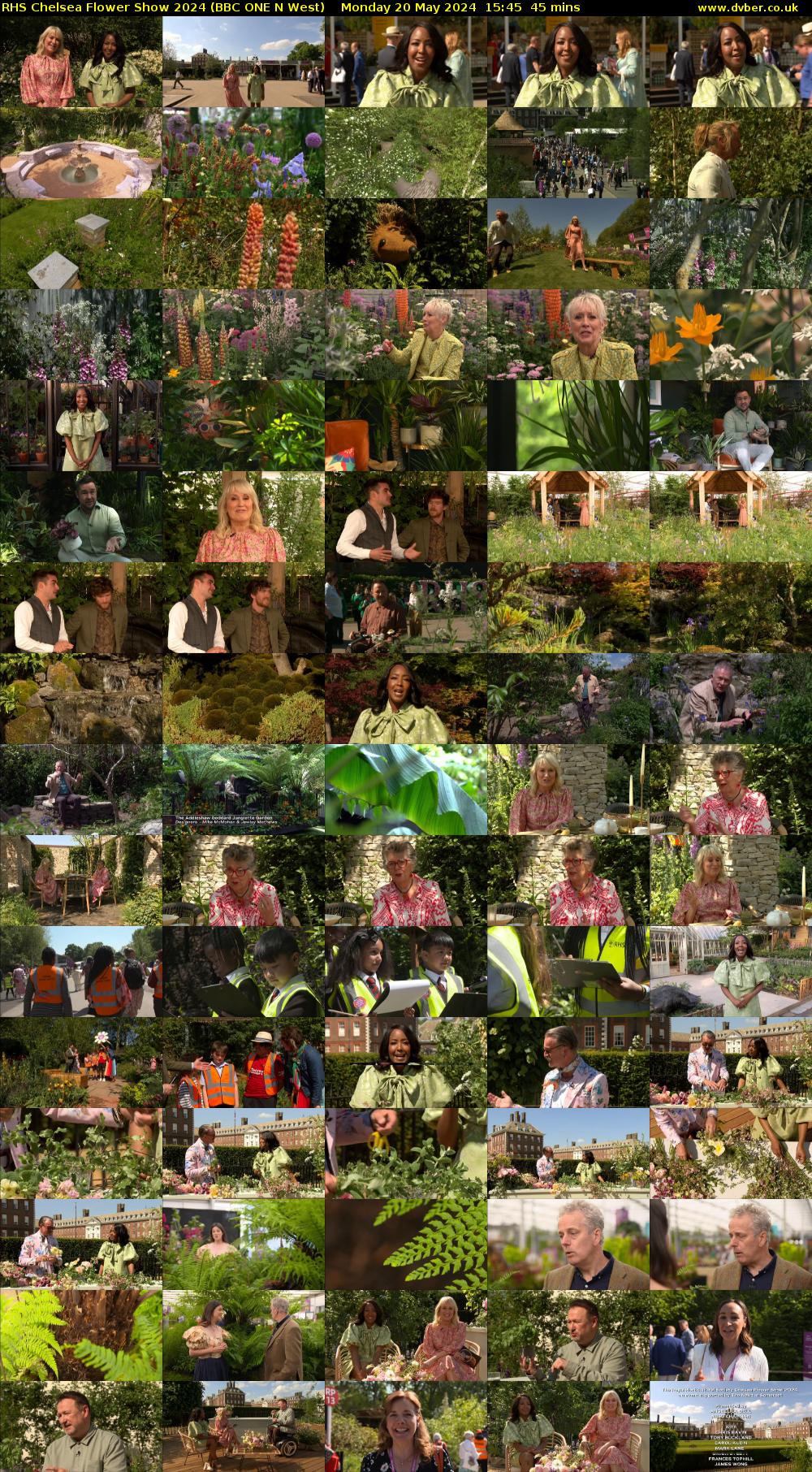 RHS Chelsea Flower Show 2024 (BBC ONE N West) Monday 20 May 2024 15:45 - 16:30