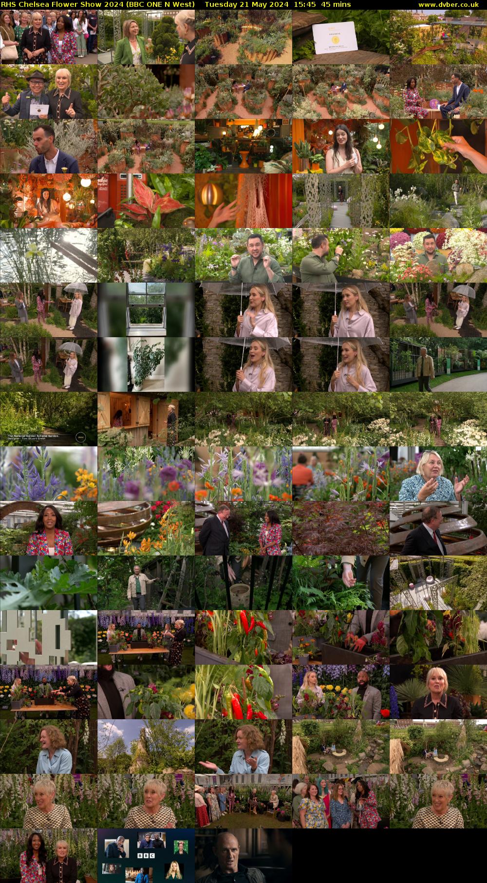 RHS Chelsea Flower Show 2024 (BBC ONE N West) Tuesday 21 May 2024 15:45 - 16:30