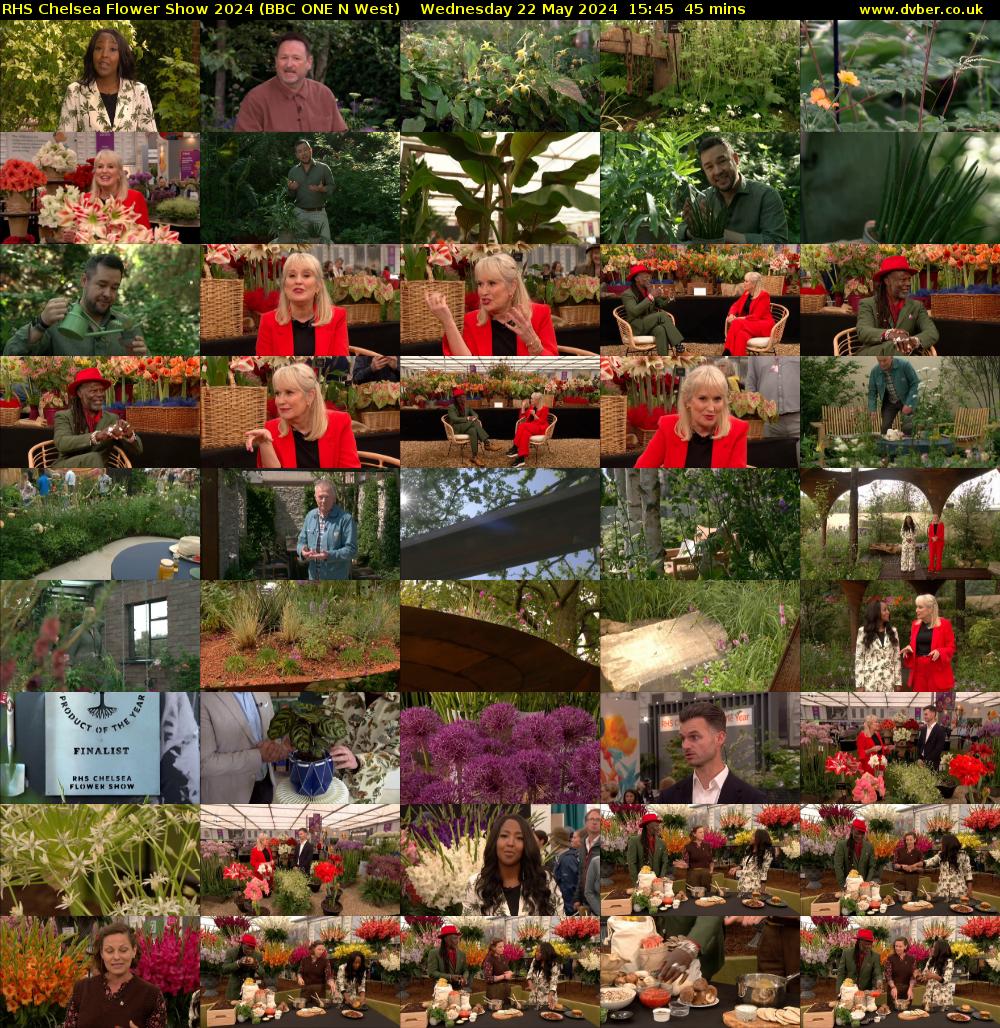 RHS Chelsea Flower Show 2024 (BBC ONE N West) Wednesday 22 May 2024 15:45 - 16:30