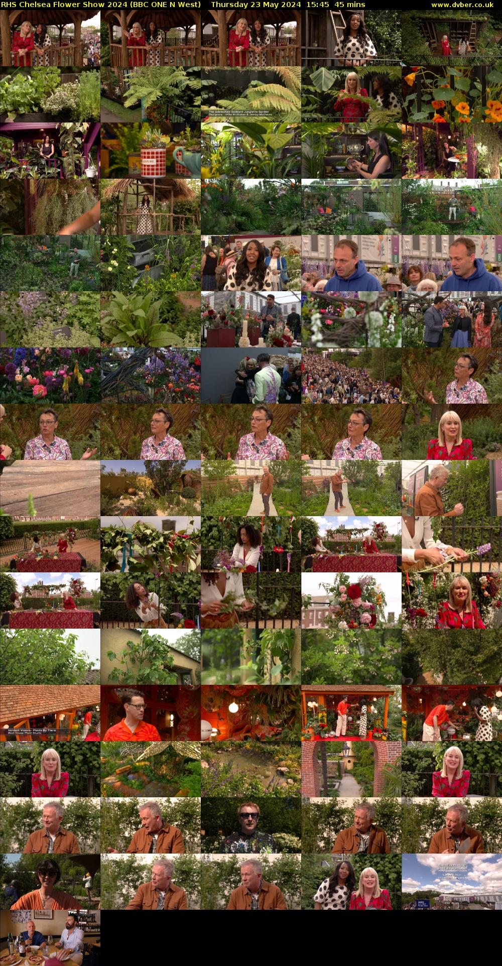 RHS Chelsea Flower Show 2024 (BBC ONE N West) Thursday 23 May 2024 15:45 - 16:30