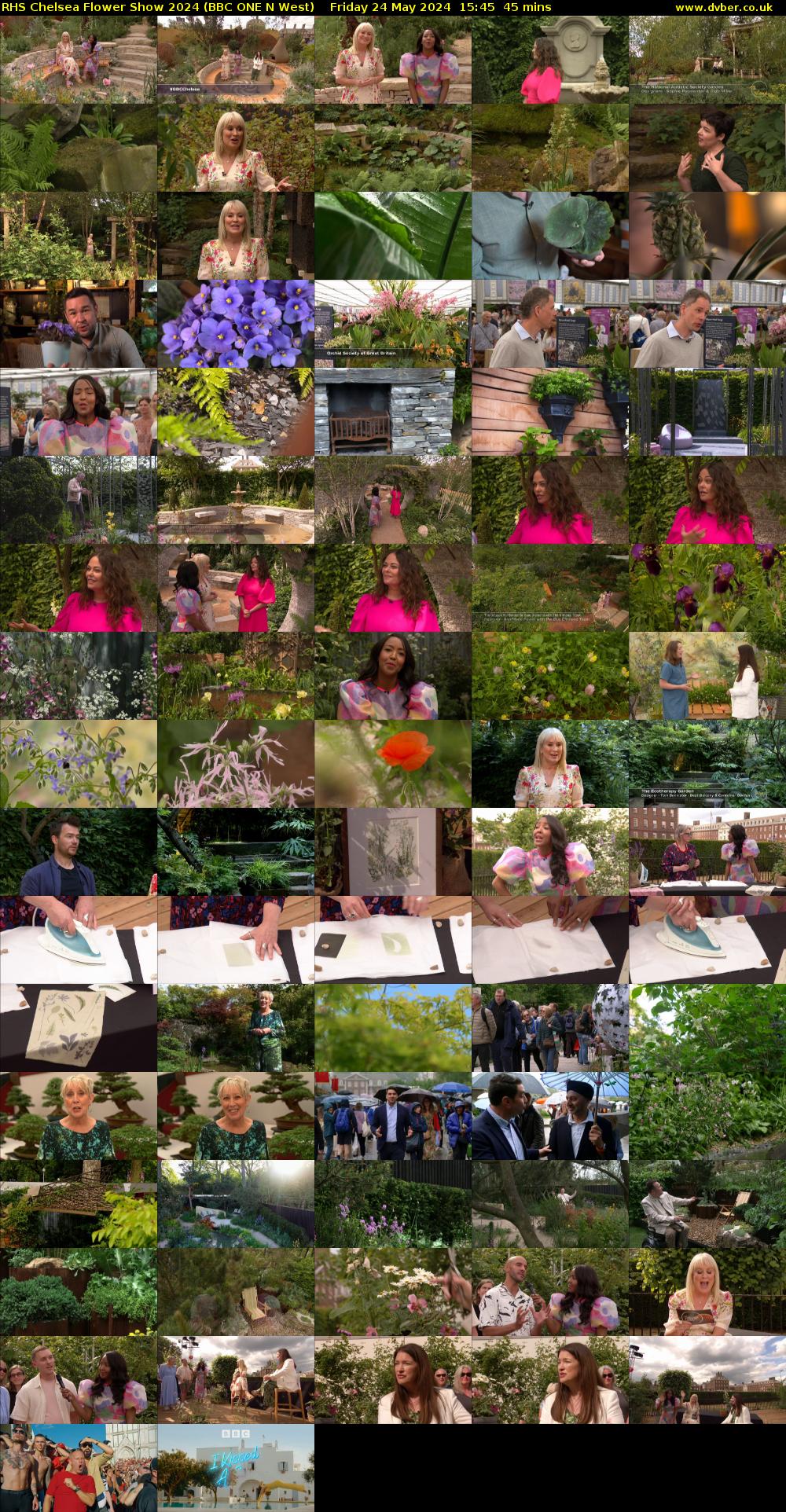 RHS Chelsea Flower Show 2024 (BBC ONE N West) Friday 24 May 2024 15:45 - 16:30