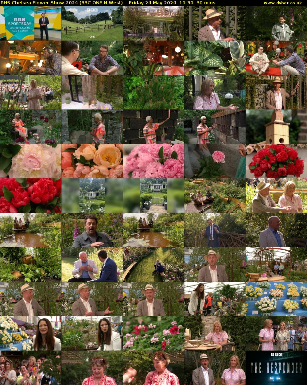 RHS Chelsea Flower Show 2024 (BBC ONE N West) Friday 24 May 2024 19:30 - 20:00