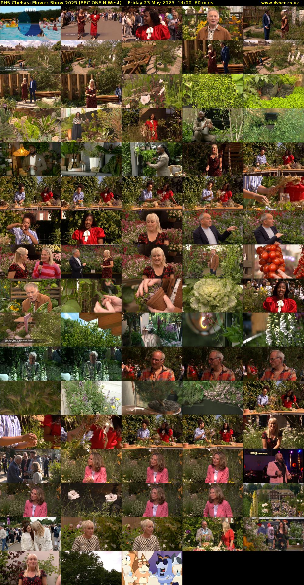 RHS Chelsea Flower Show 2025 (BBC ONE N West) Friday 23 May 2025 14:00 - 15:00
