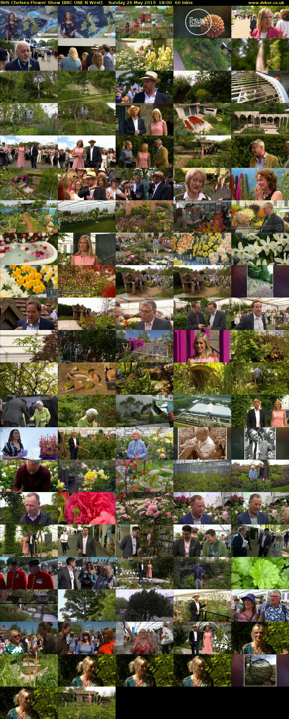 RHS Chelsea Flower Show (BBC ONE N West) Sunday 26 May 2019 18:00 - 19:00