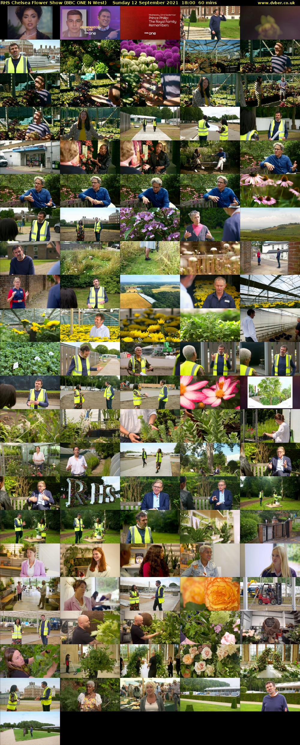RHS Chelsea Flower Show (BBC ONE N West) Sunday 12 September 2021 18:00 - 19:00
