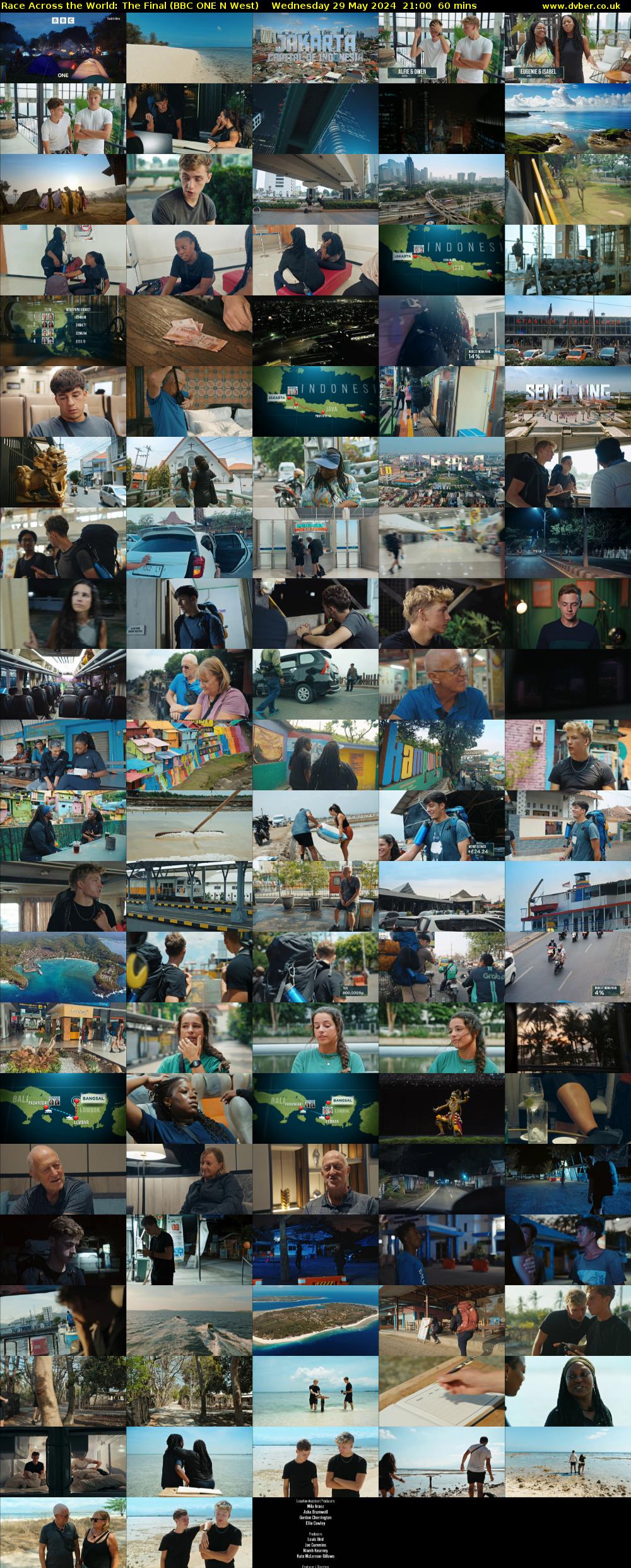 Race Across the World: The Final (BBC ONE N West) Wednesday 29 May 2024 21:00 - 22:00