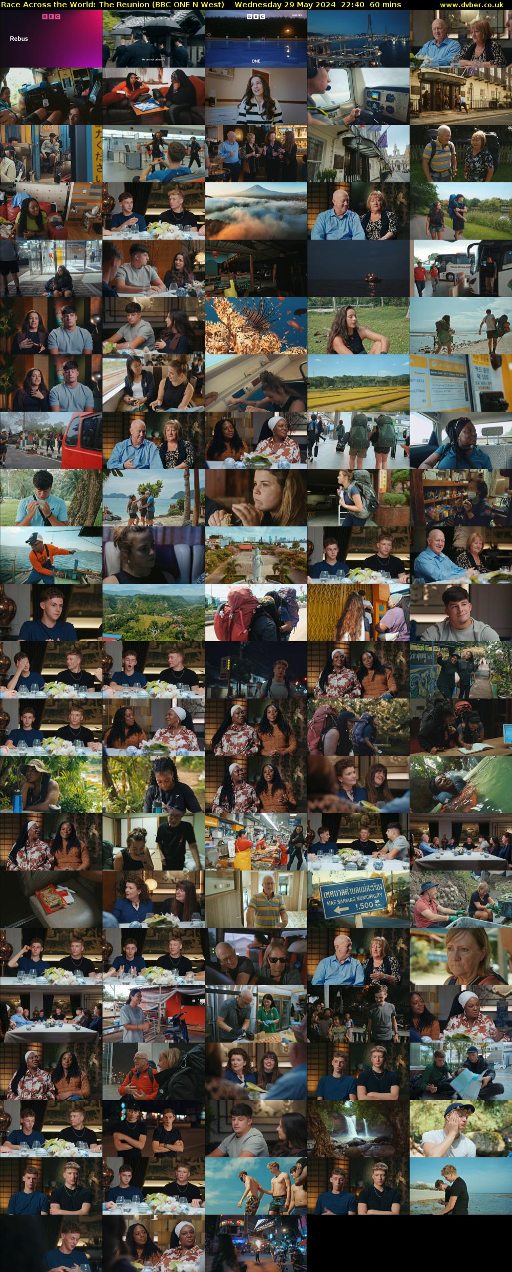 Race Across the World: The Reunion (BBC ONE N West) Wednesday 29 May 2024 22:40 - 23:40