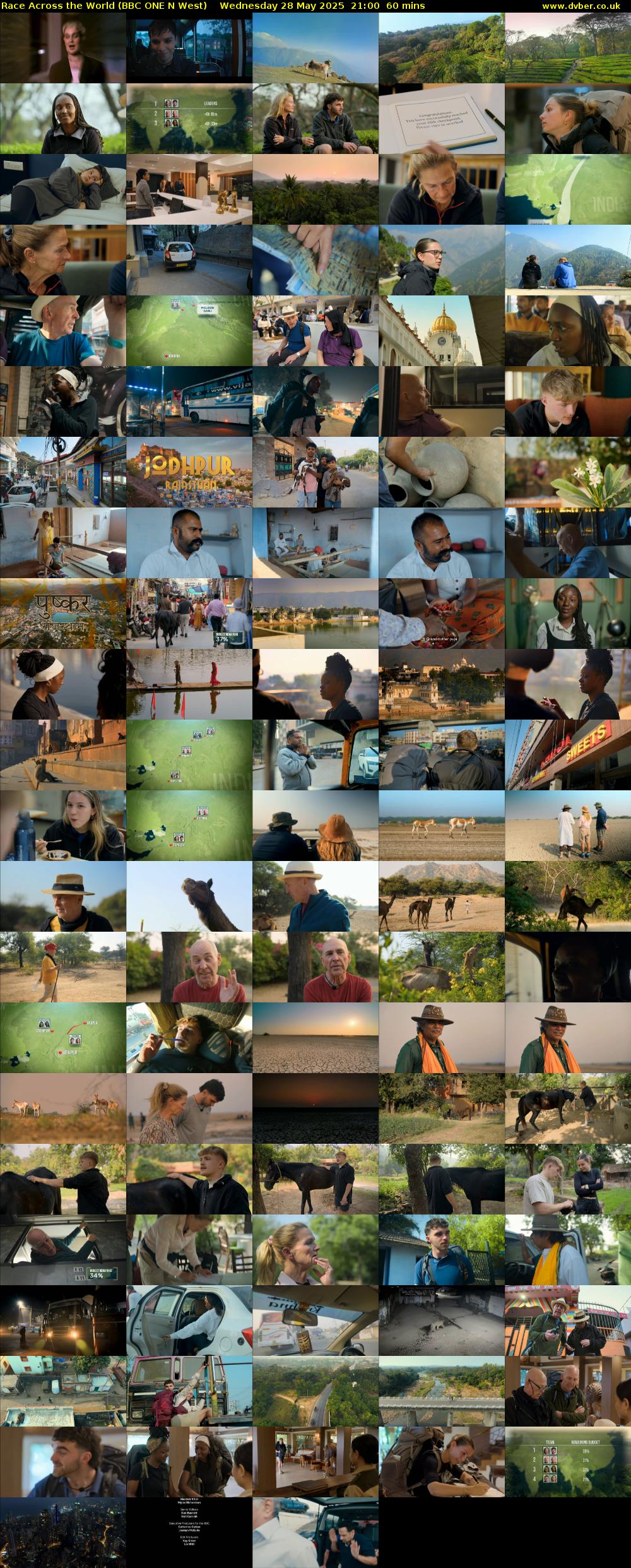 Race Across the World (BBC ONE N West) Wednesday 28 May 2025 21:00 - 22:00