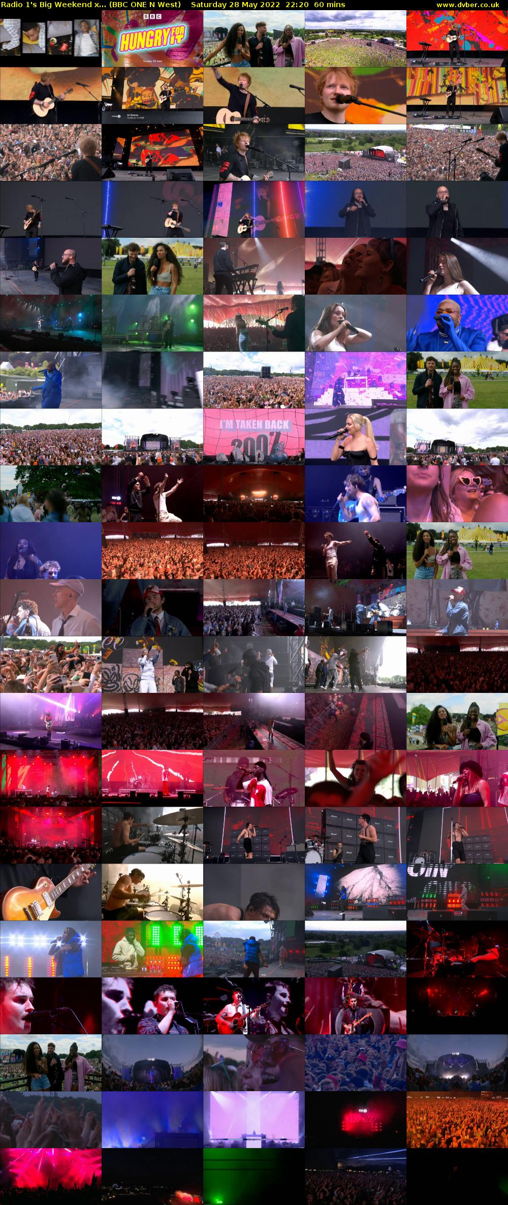Radio 1's Big Weekend x... (BBC ONE N West) Saturday 28 May 2022 22:20 - 23:20
