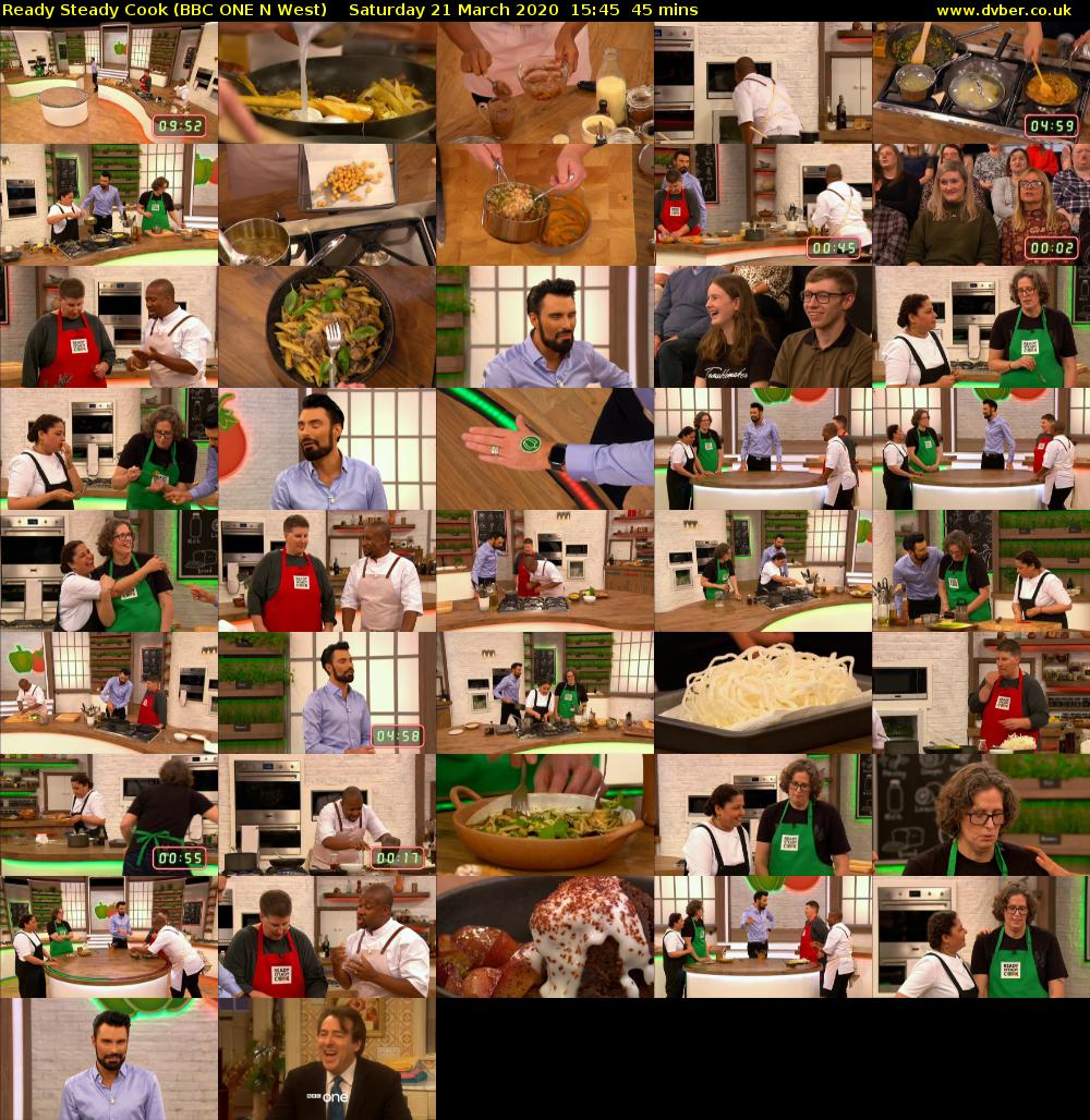 Ready Steady Cook (BBC ONE N West) Saturday 21 March 2020 15:45 - 16:30