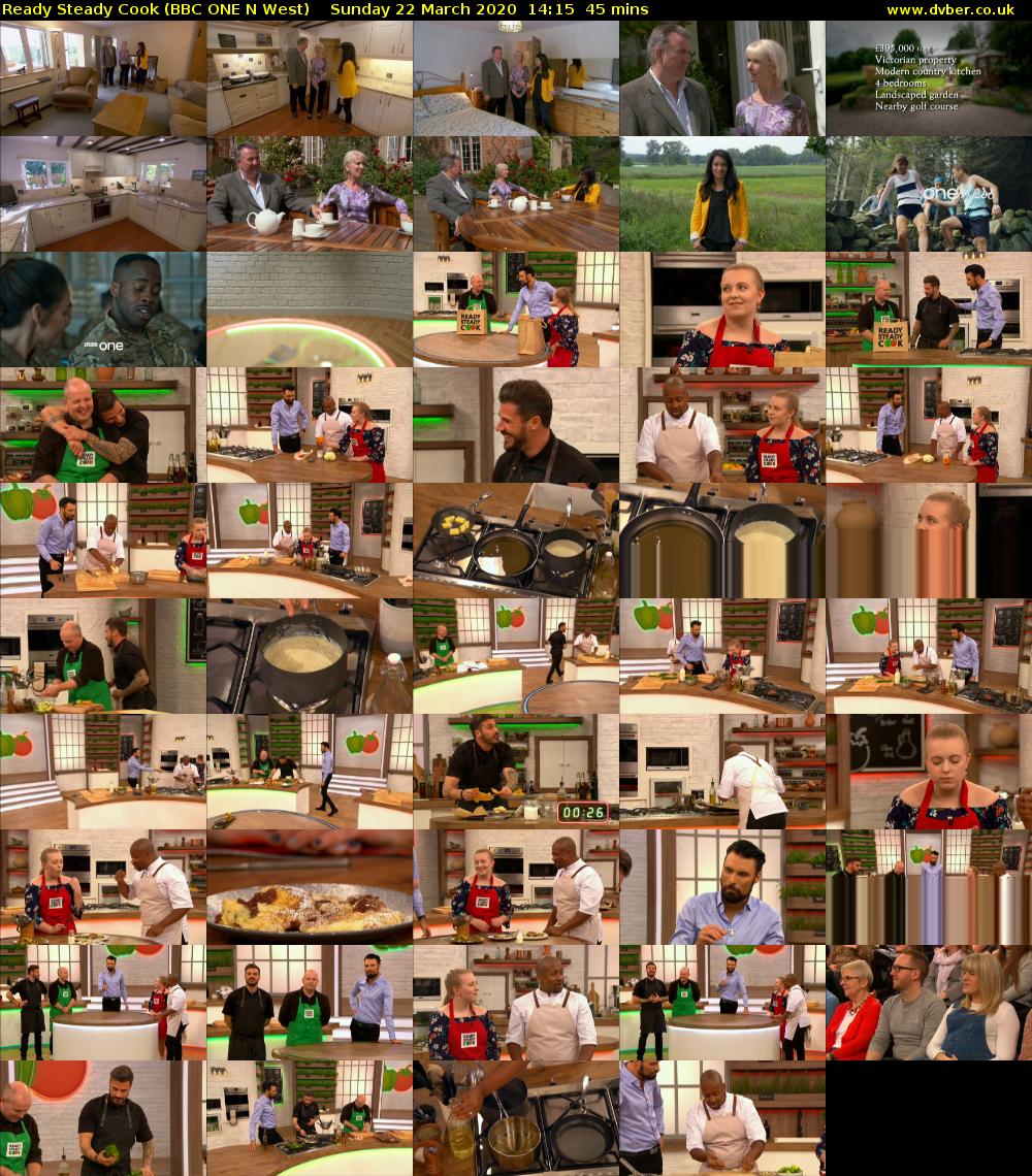 Ready Steady Cook (BBC ONE N West) Sunday 22 March 2020 14:15 - 15:00