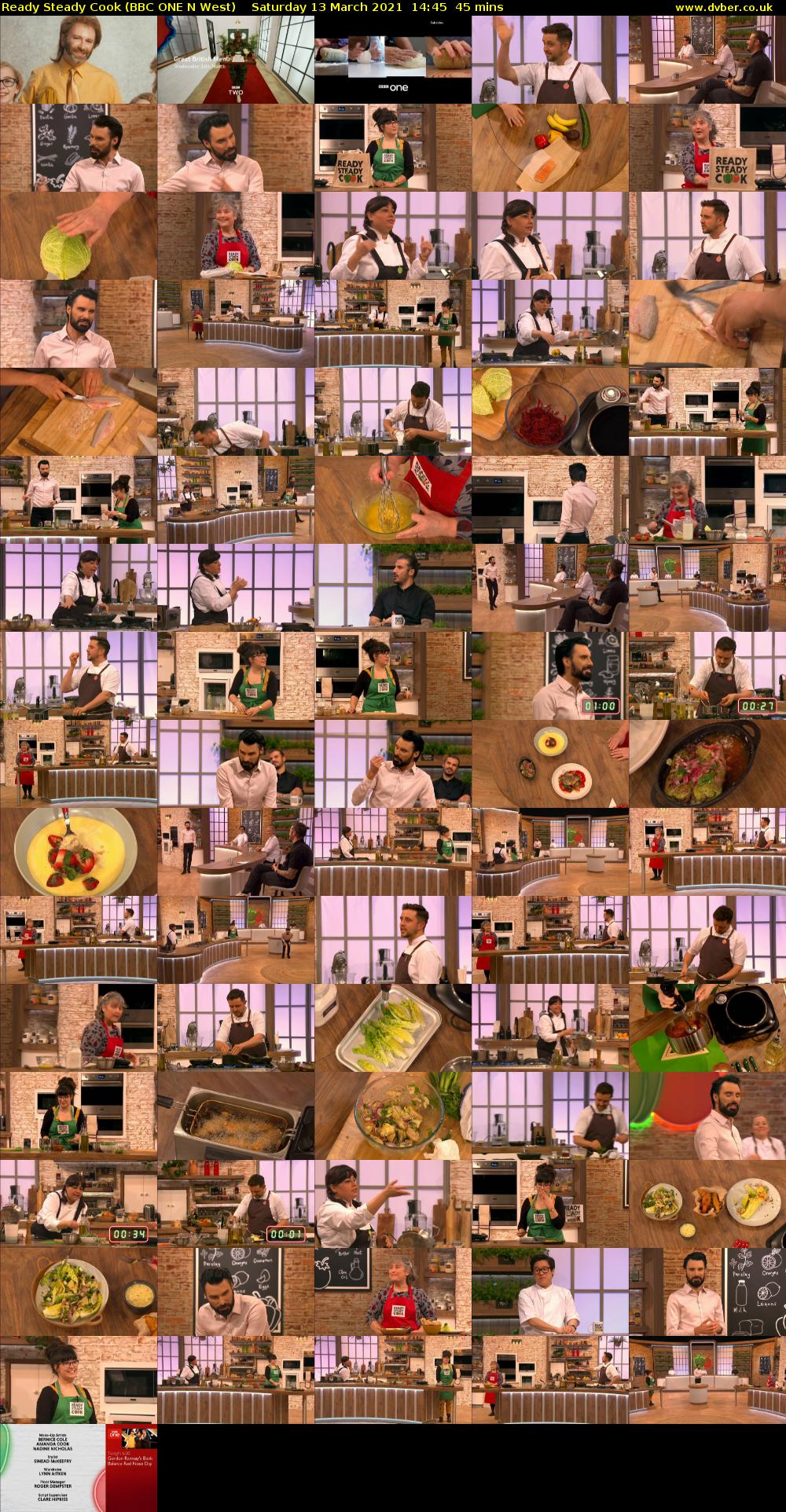Ready Steady Cook (BBC ONE N West) Saturday 13 March 2021 14:45 - 15:30
