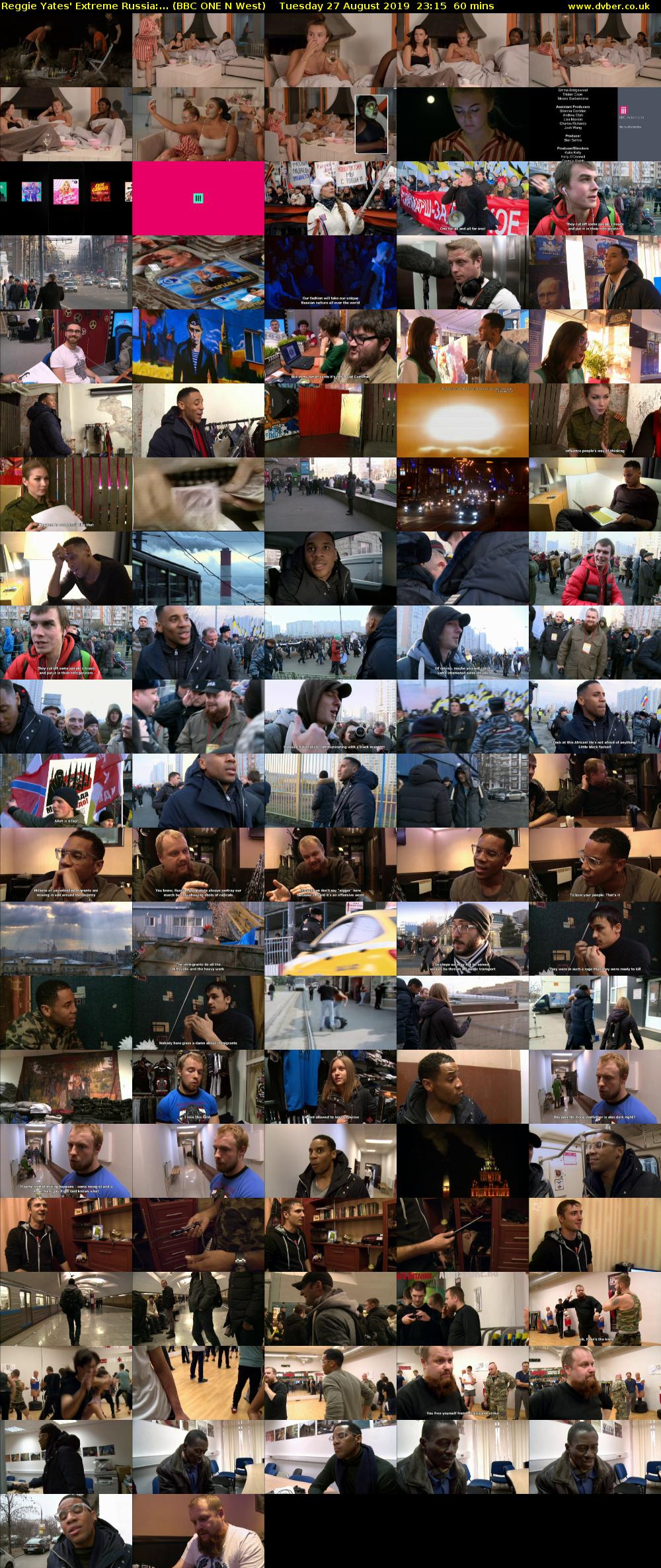 Reggie Yates' Extreme Russia:... (BBC ONE N West) Tuesday 27 August 2019 23:15 - 00:15