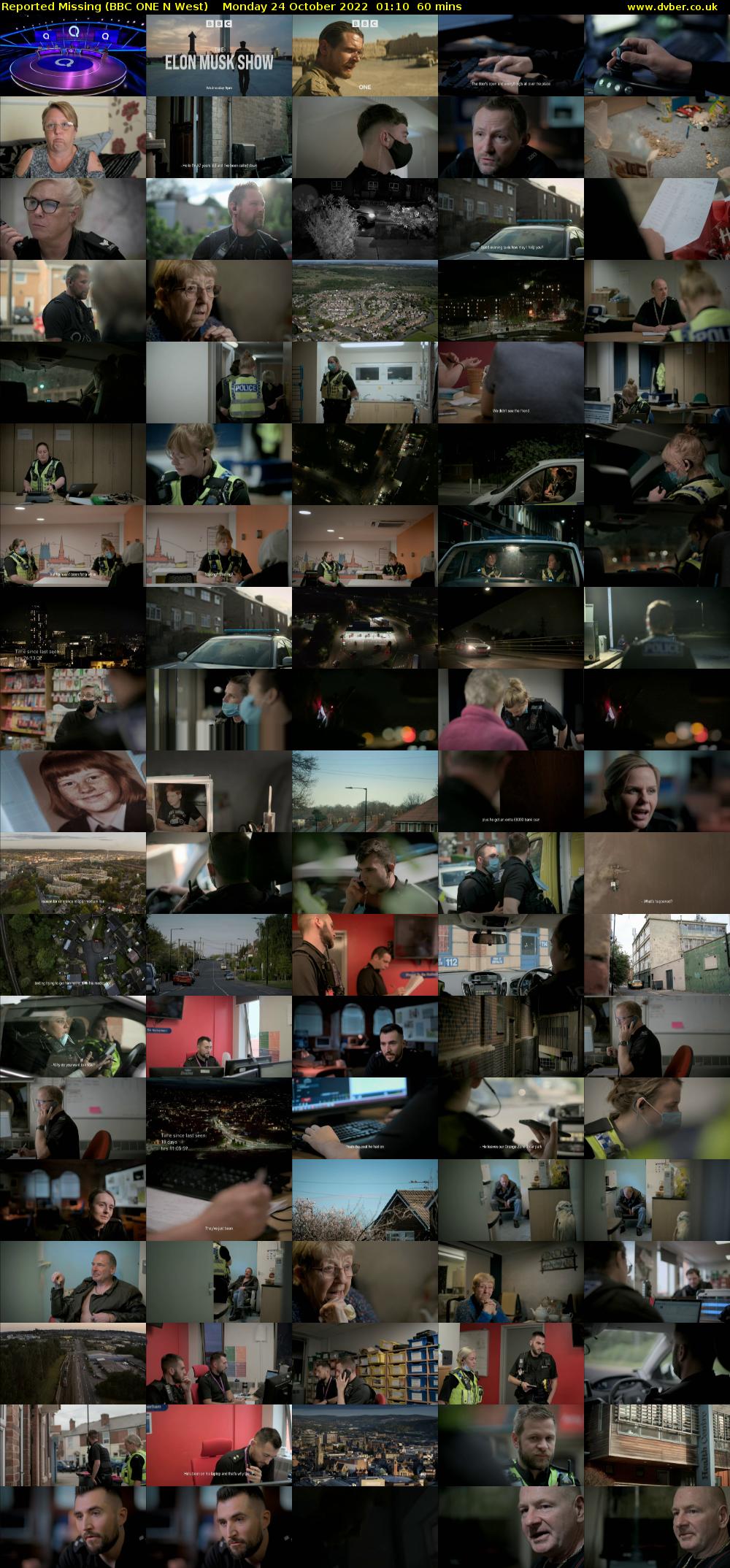 Reported Missing (BBC ONE N West) Monday 24 October 2022 01:10 - 02:10