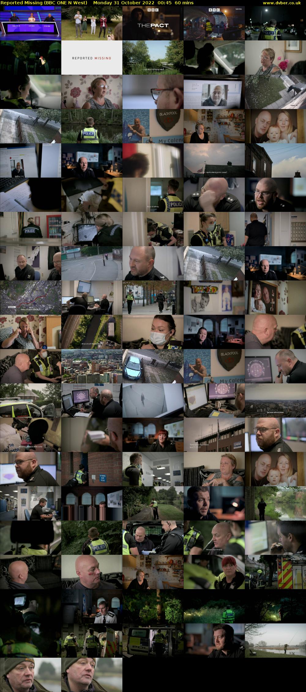 Reported Missing (BBC ONE N West) Monday 31 October 2022 00:45 - 01:45