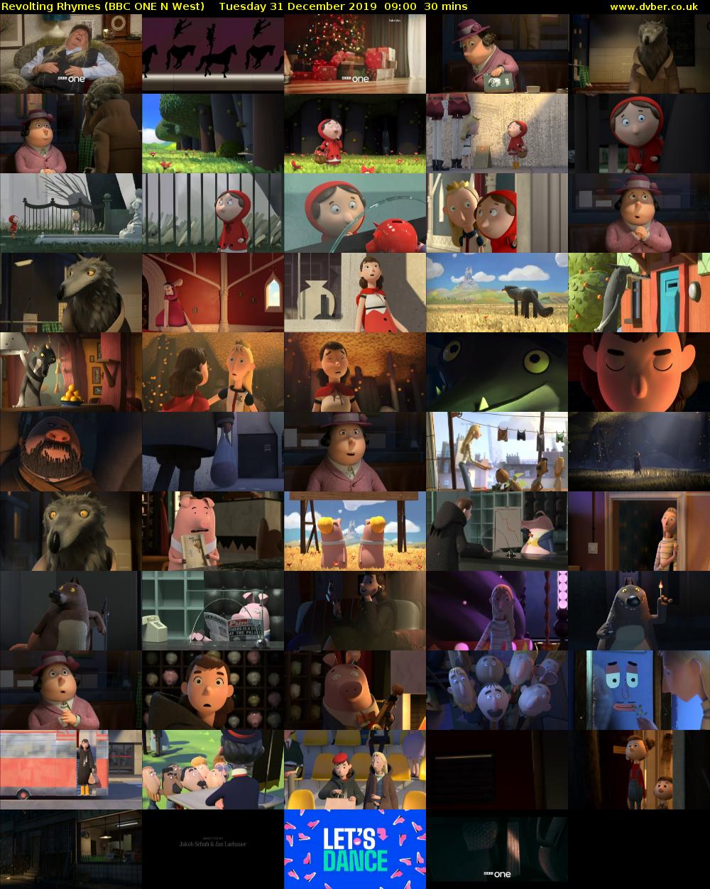 Revolting Rhymes (BBC ONE N West) Tuesday 31 December 2019 09:00 - 09:30