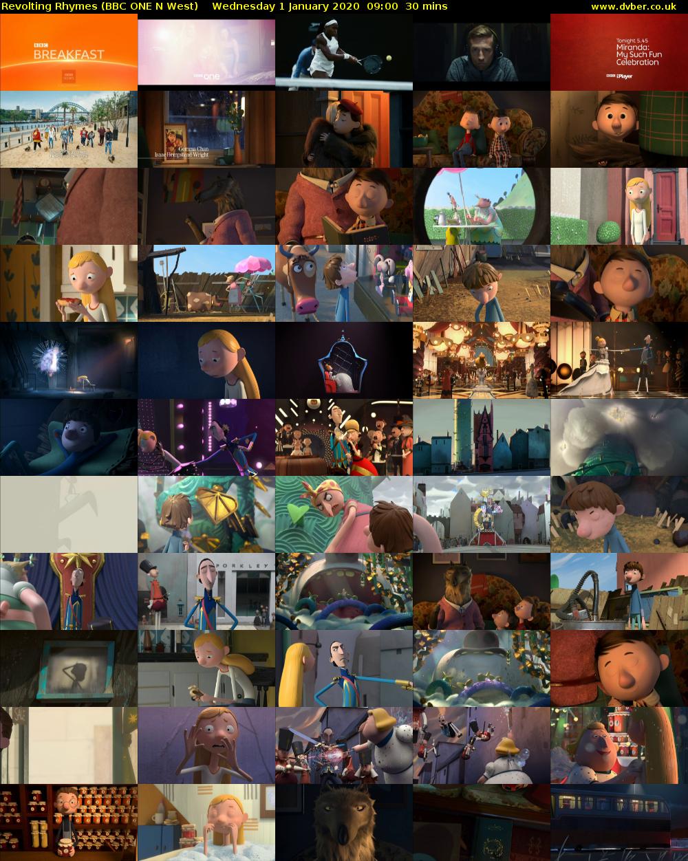 Revolting Rhymes (BBC ONE N West) Wednesday 1 January 2020 09:00 - 09:30
