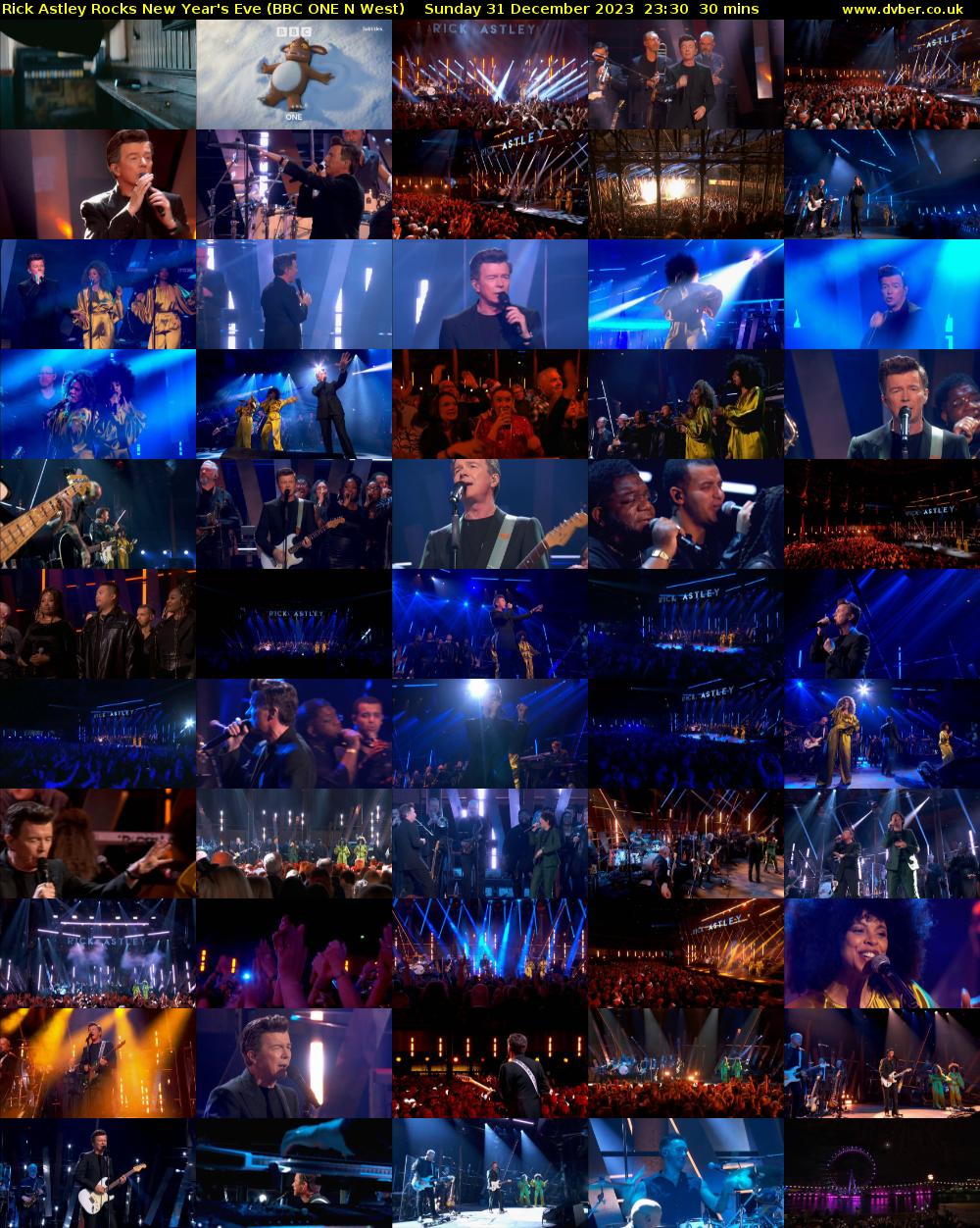 Rick Astley Rocks New Year's Eve (BBC ONE N West) Sunday 31 December 2023 23:30 - 00:00