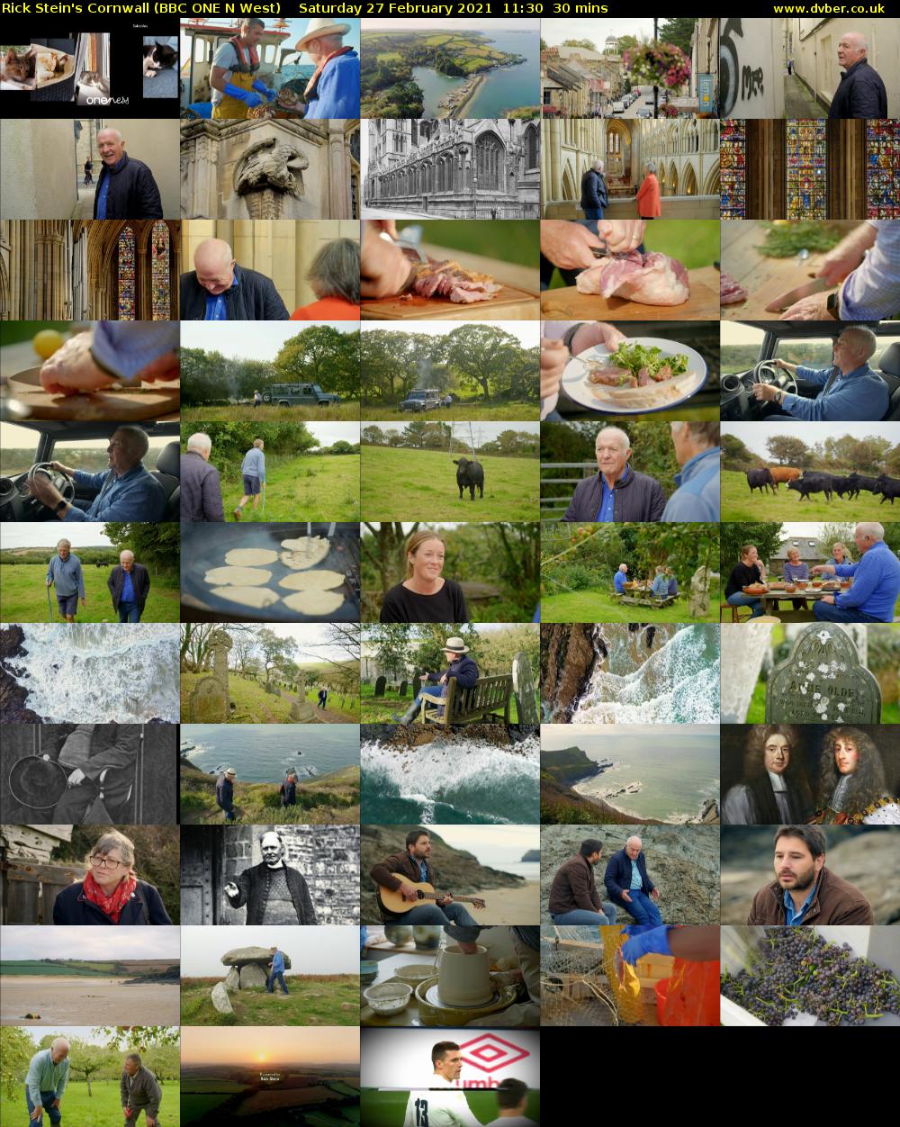 Rick Stein's Cornwall (BBC ONE N West) Saturday 27 February 2021 11:30 - 12:00