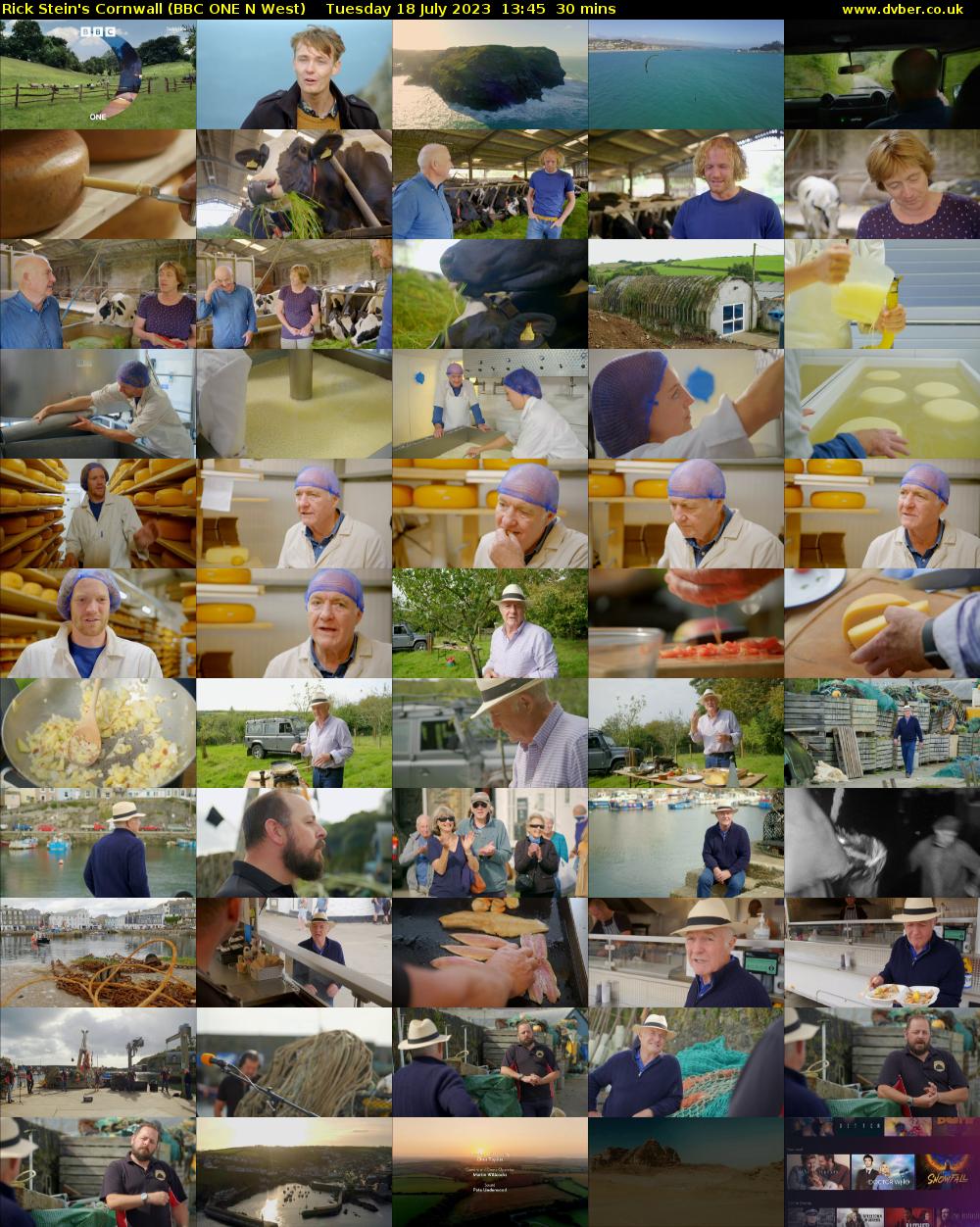Rick Stein's Cornwall (BBC ONE N West) Tuesday 18 July 2023 13:45 - 14:15