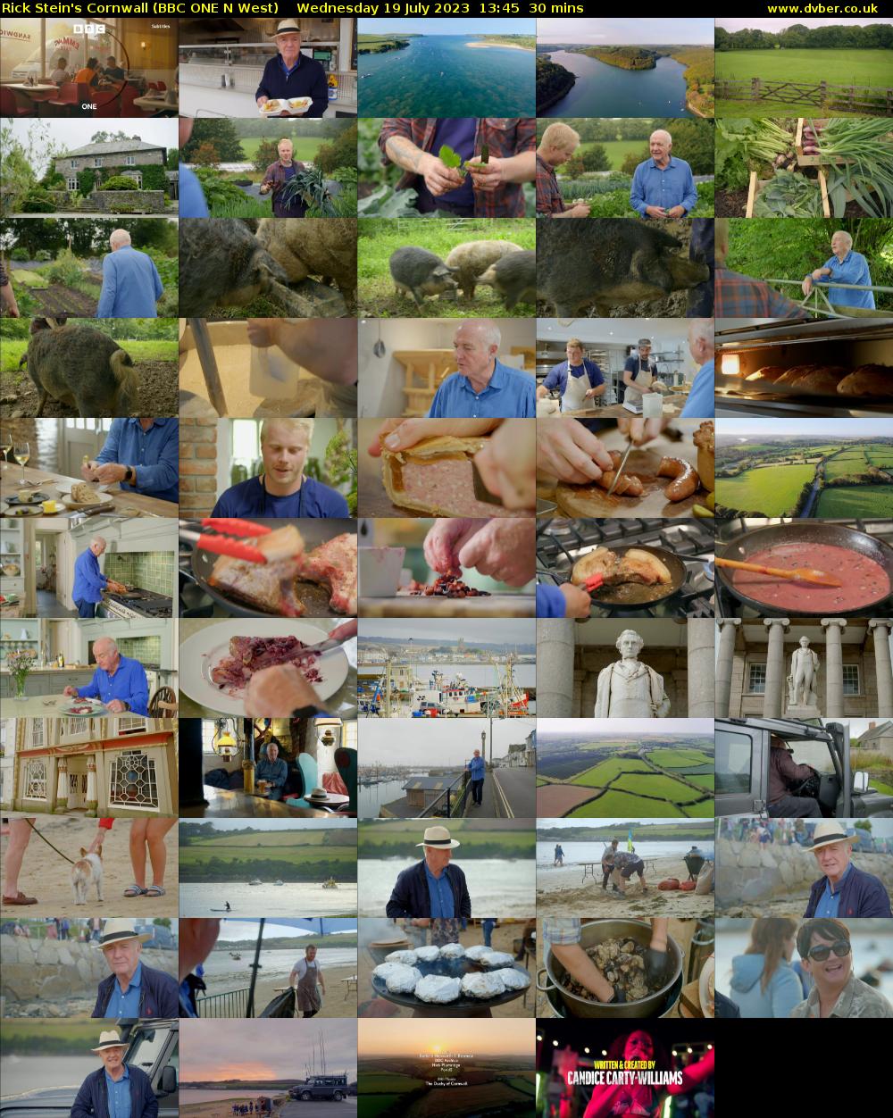 Rick Stein's Cornwall (BBC ONE N West) Wednesday 19 July 2023 13:45 - 14:15