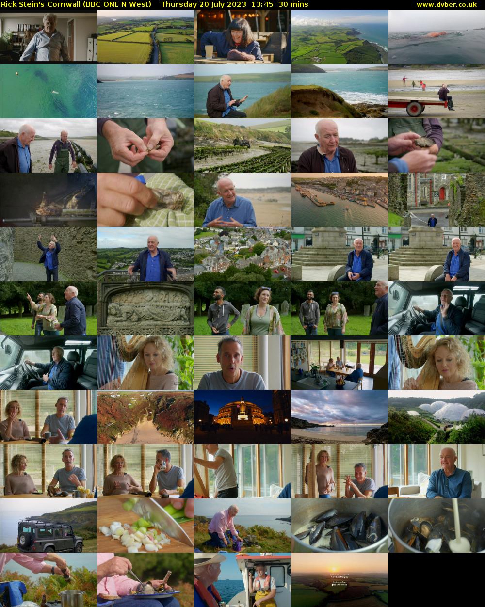 Rick Stein's Cornwall (BBC ONE N West) Thursday 20 July 2023 13:45 - 14:15