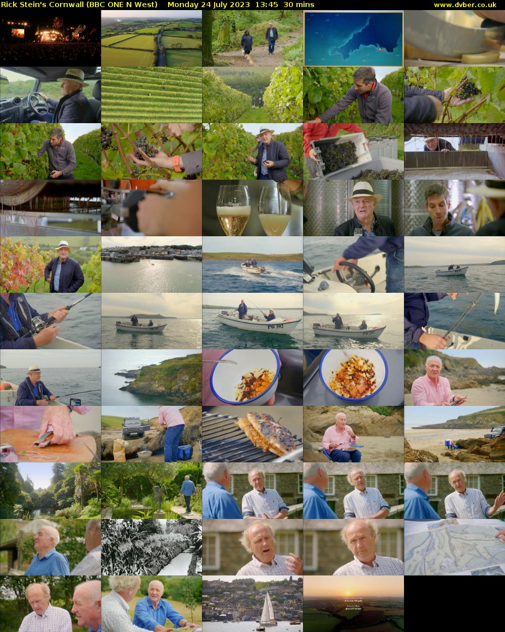 Rick Stein's Cornwall (BBC ONE N West) Monday 24 July 2023 13:45 - 14:15