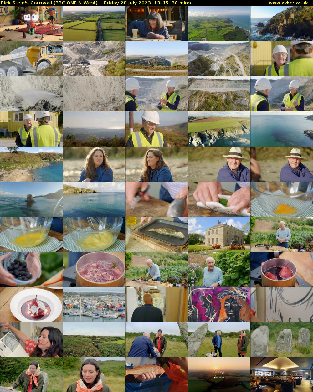 Rick Stein's Cornwall (BBC ONE N West) Friday 28 July 2023 13:45 - 14:15