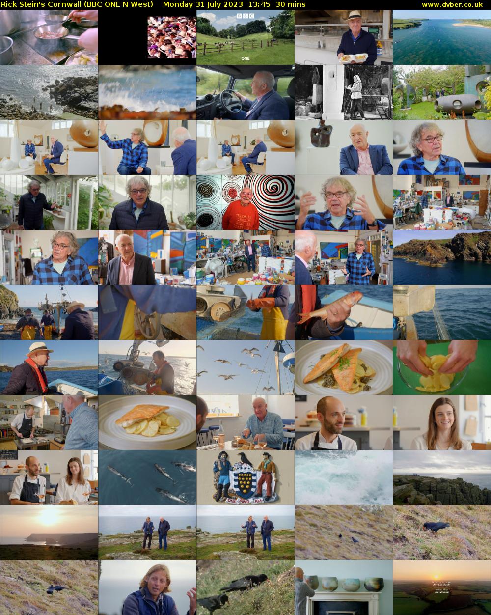 Rick Stein's Cornwall (BBC ONE N West) Monday 31 July 2023 13:45 - 14:15