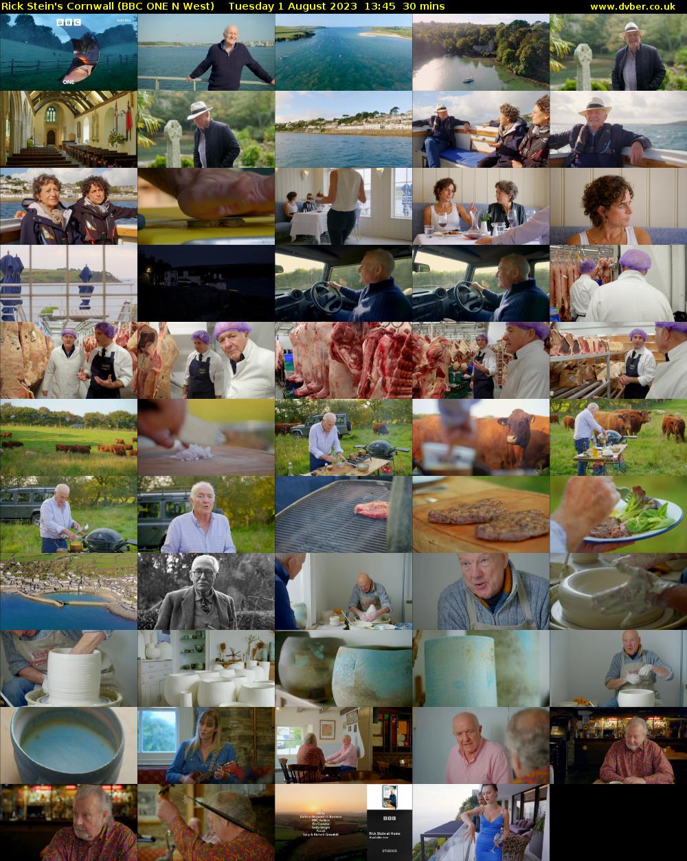 Rick Stein's Cornwall (BBC ONE N West) Tuesday 1 August 2023 13:45 - 14:15