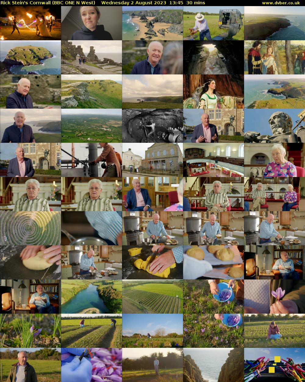 Rick Stein's Cornwall (BBC ONE N West) Wednesday 2 August 2023 13:45 - 14:15