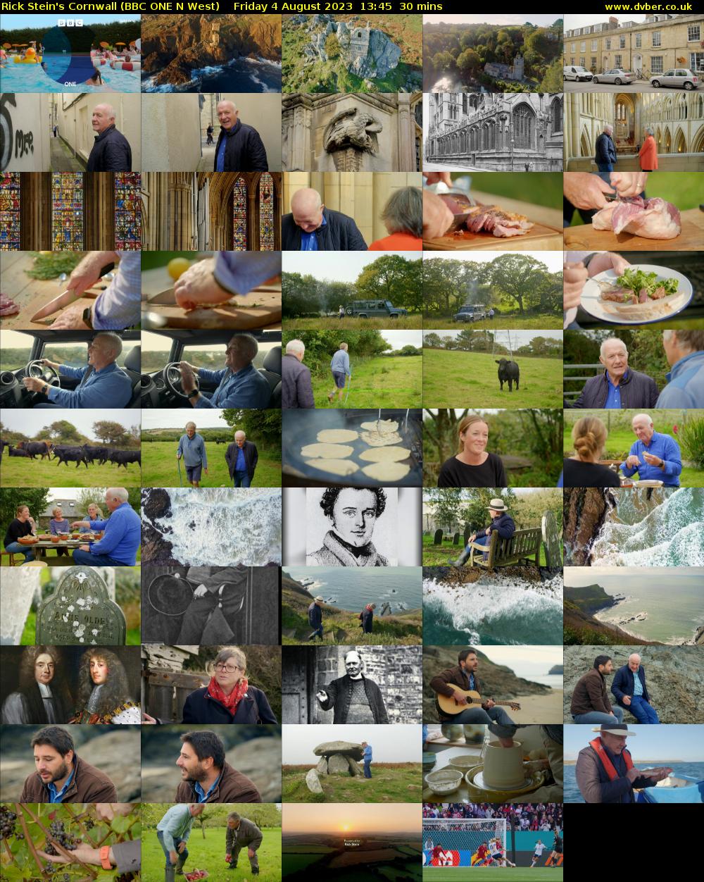 Rick Stein's Cornwall (BBC ONE N West) Friday 4 August 2023 13:45 - 14:15
