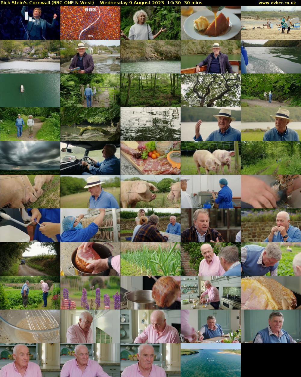 Rick Stein's Cornwall (BBC ONE N West) Wednesday 9 August 2023 14:30 - 15:00