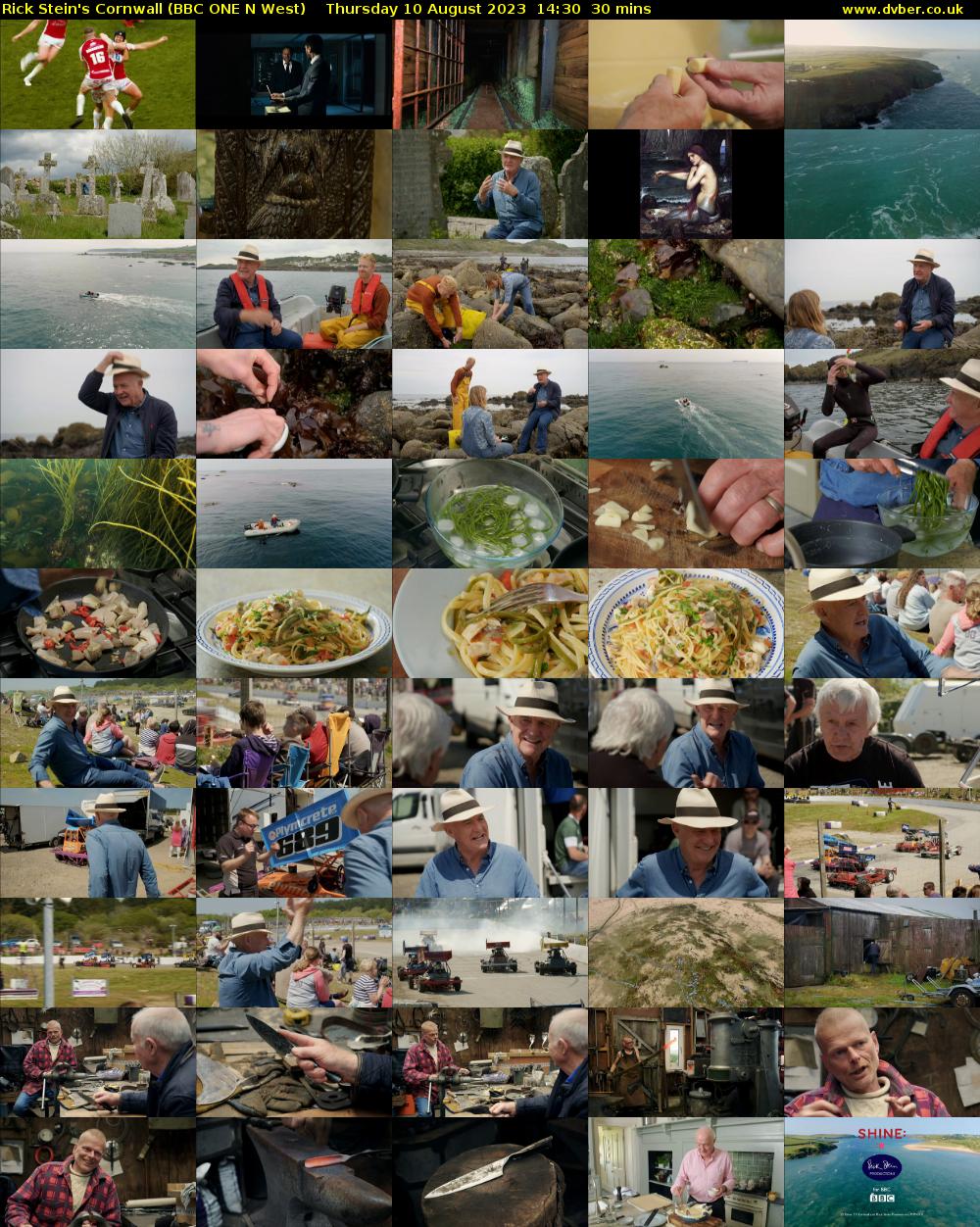 Rick Stein's Cornwall (BBC ONE N West) Thursday 10 August 2023 14:30 - 15:00