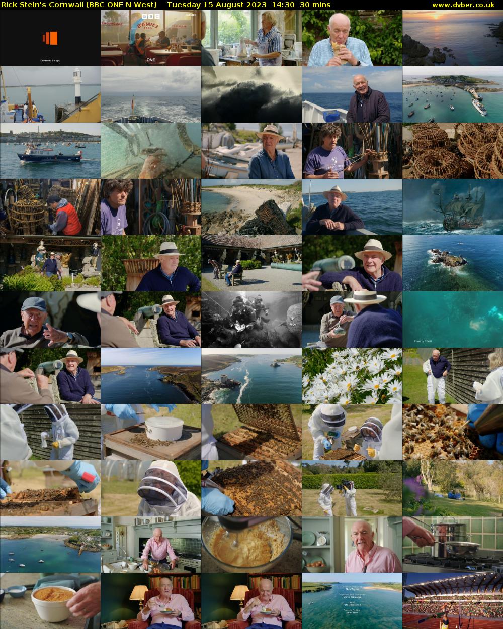 Rick Stein's Cornwall (BBC ONE N West) Tuesday 15 August 2023 14:30 - 15:00