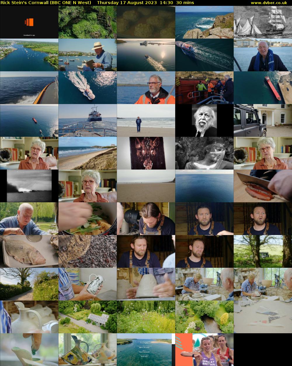 Rick Stein's Cornwall (BBC ONE N West) Thursday 17 August 2023 14:30 - 15:00