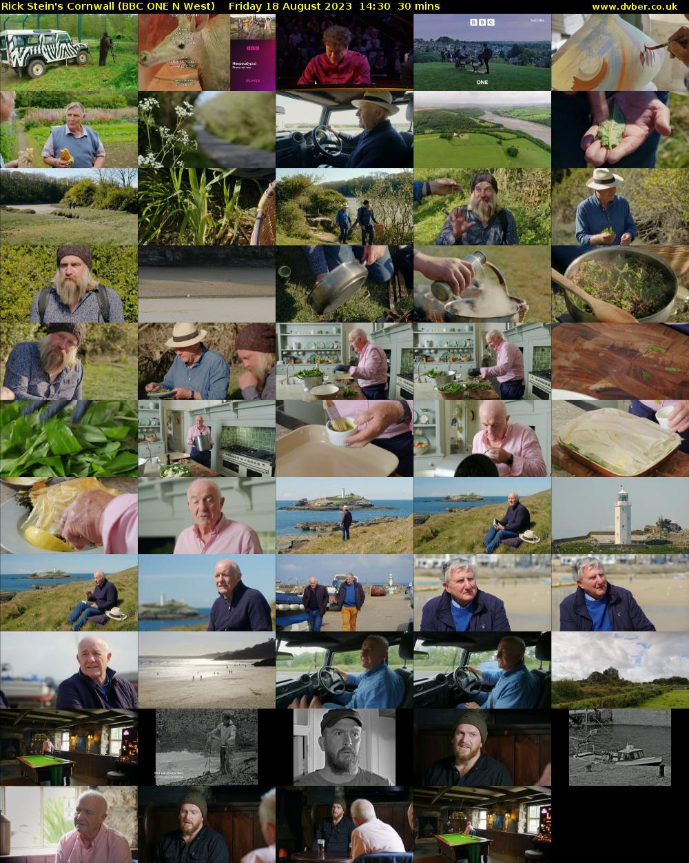 Rick Stein's Cornwall (BBC ONE N West) Friday 18 August 2023 14:30 - 15:00