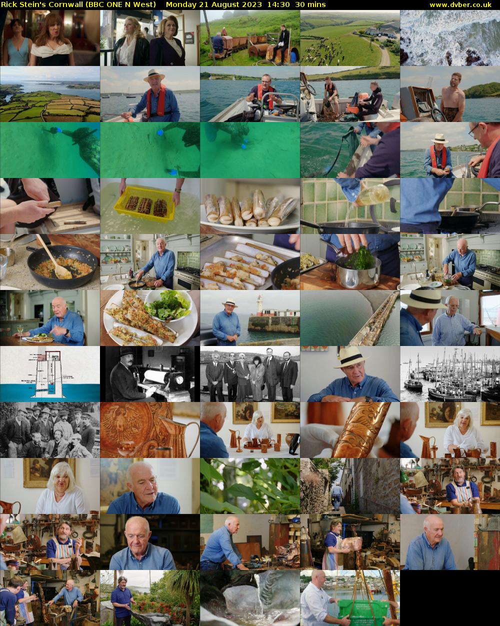 Rick Stein's Cornwall (BBC ONE N West) Monday 21 August 2023 14:30 - 15:00