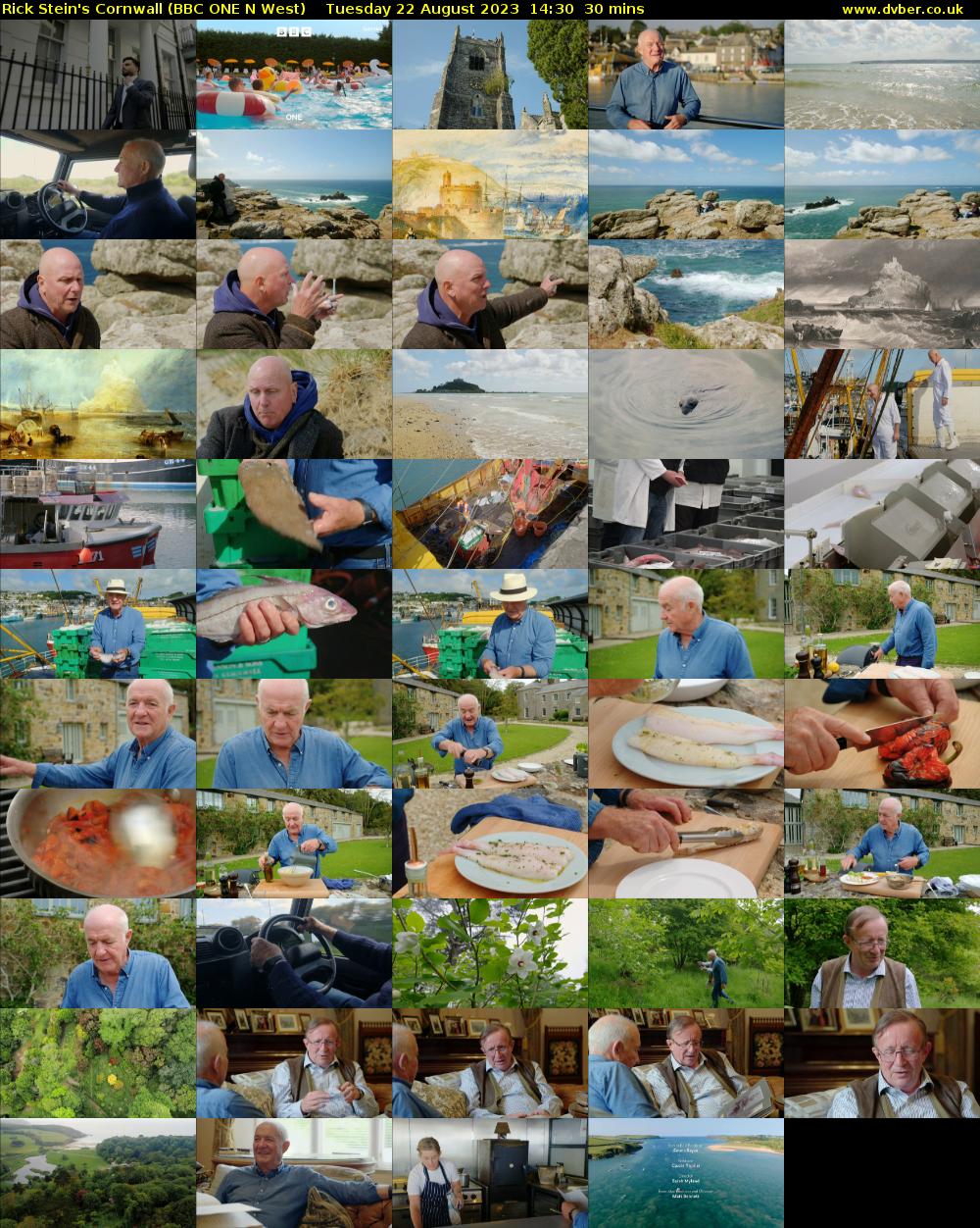 Rick Stein's Cornwall (BBC ONE N West) Tuesday 22 August 2023 14:30 - 15:00