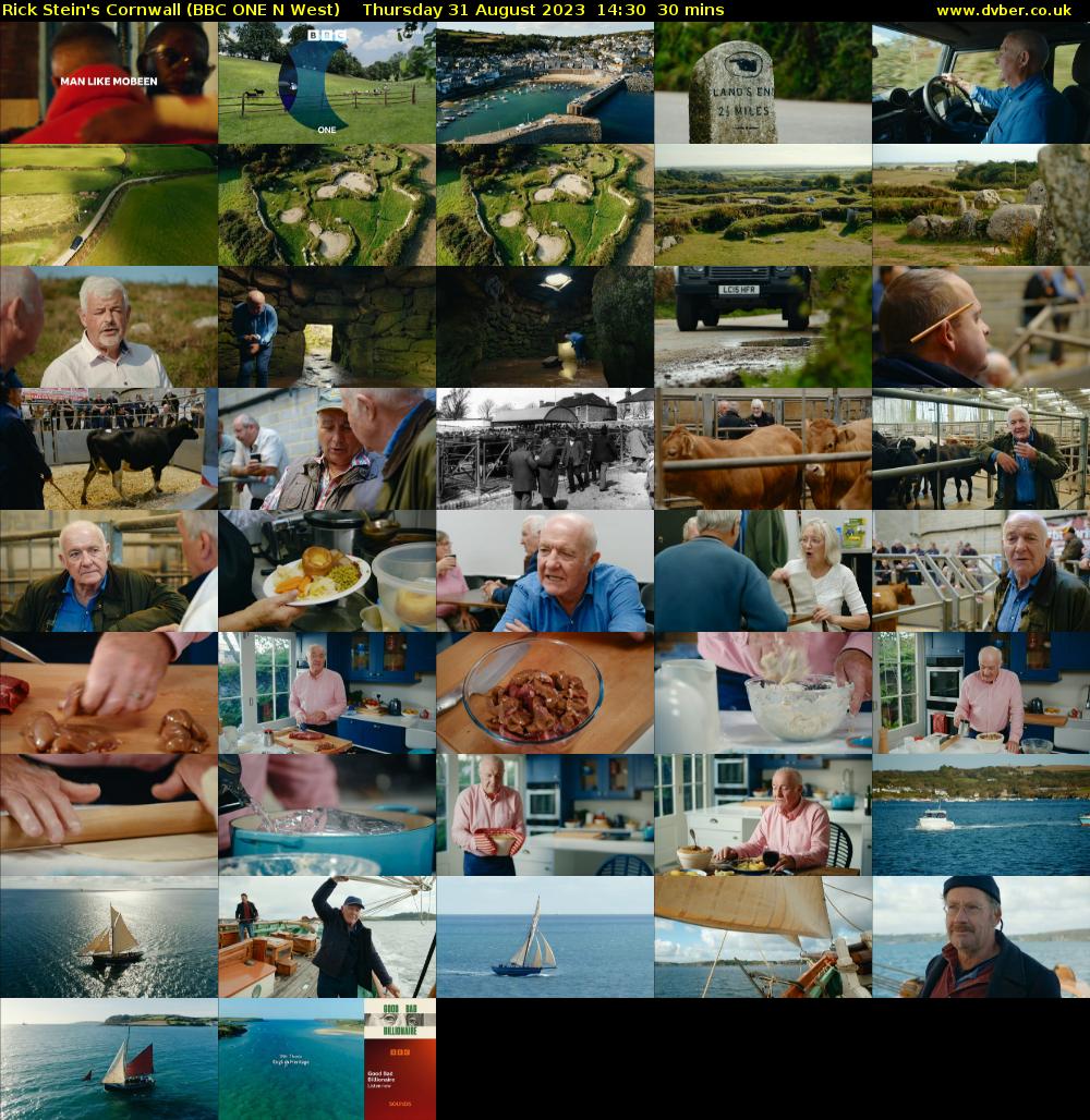 Rick Stein's Cornwall (BBC ONE N West) Thursday 31 August 2023 14:30 - 15:00