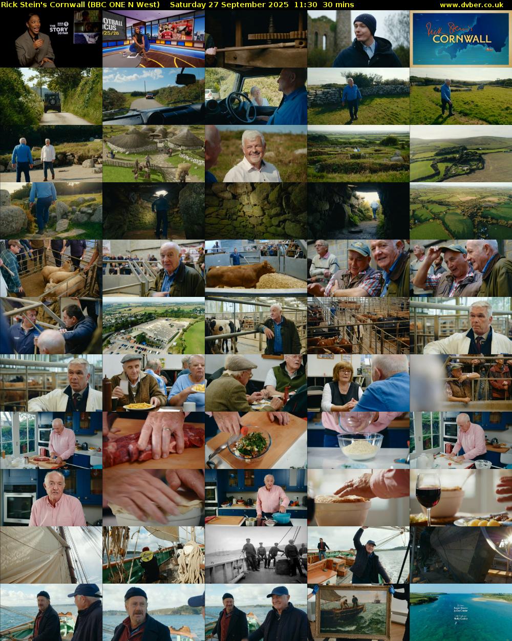 Rick Stein's Cornwall (BBC ONE N West) Saturday 27 September 2025 11:30 - 12:00