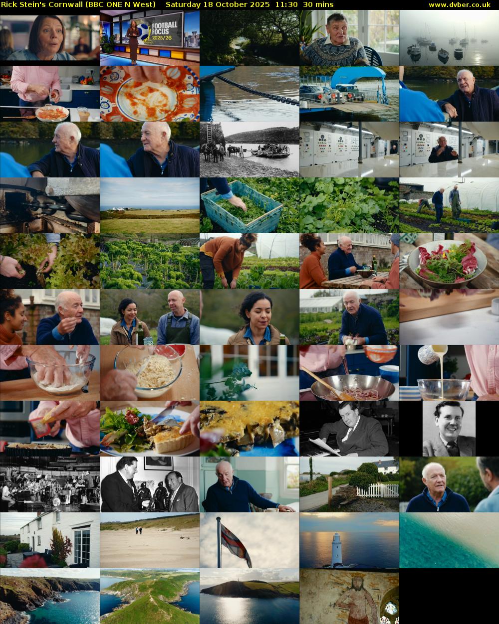 Rick Stein's Cornwall (BBC ONE N West) Saturday 18 October 2025 11:30 - 12:00