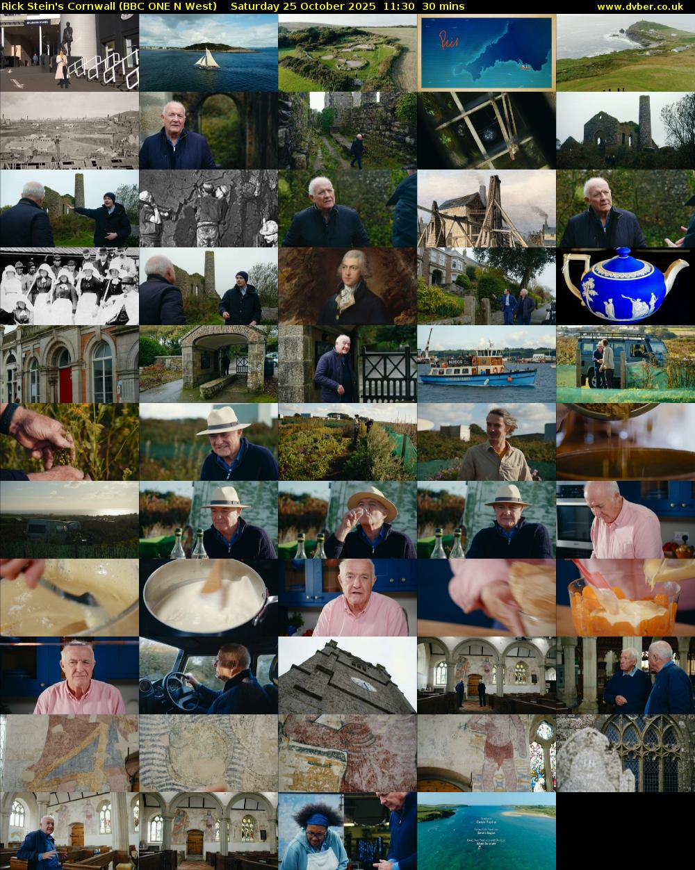 Rick Stein's Cornwall (BBC ONE N West) Saturday 25 October 2025 11:30 - 12:00