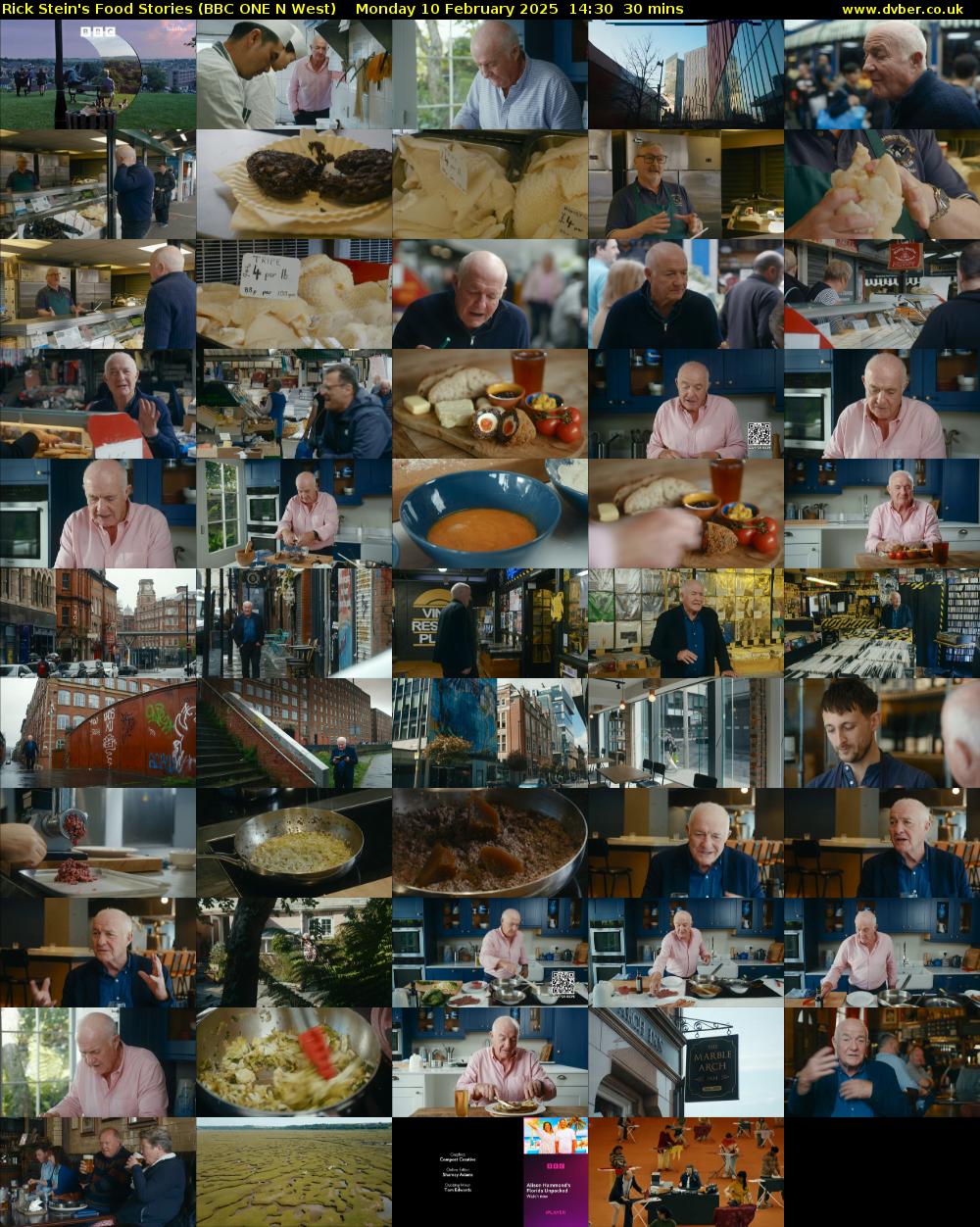Rick Stein's Food Stories (BBC ONE N West) Monday 10 February 2025 14:30 - 15:00