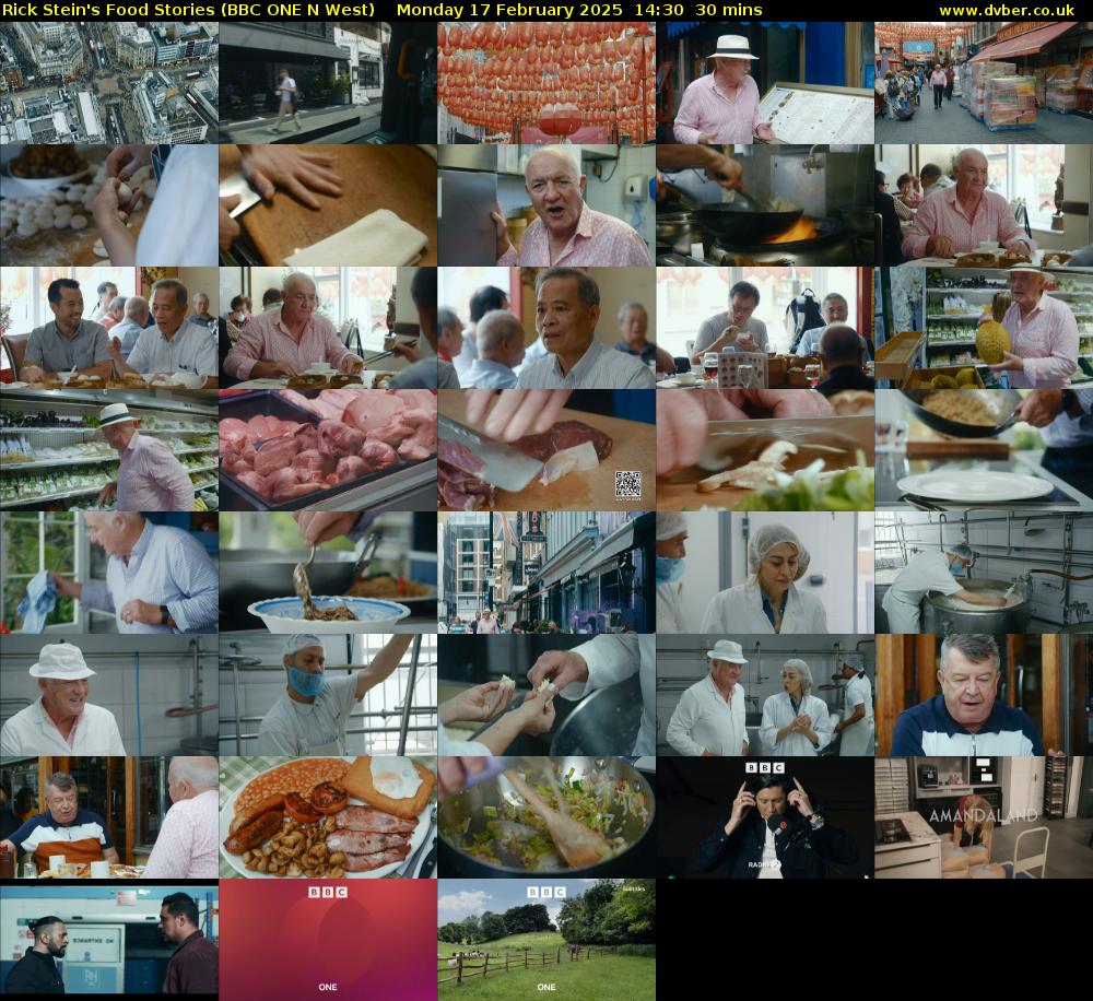Rick Stein's Food Stories (BBC ONE N West) Monday 17 February 2025 14:30 - 15:00